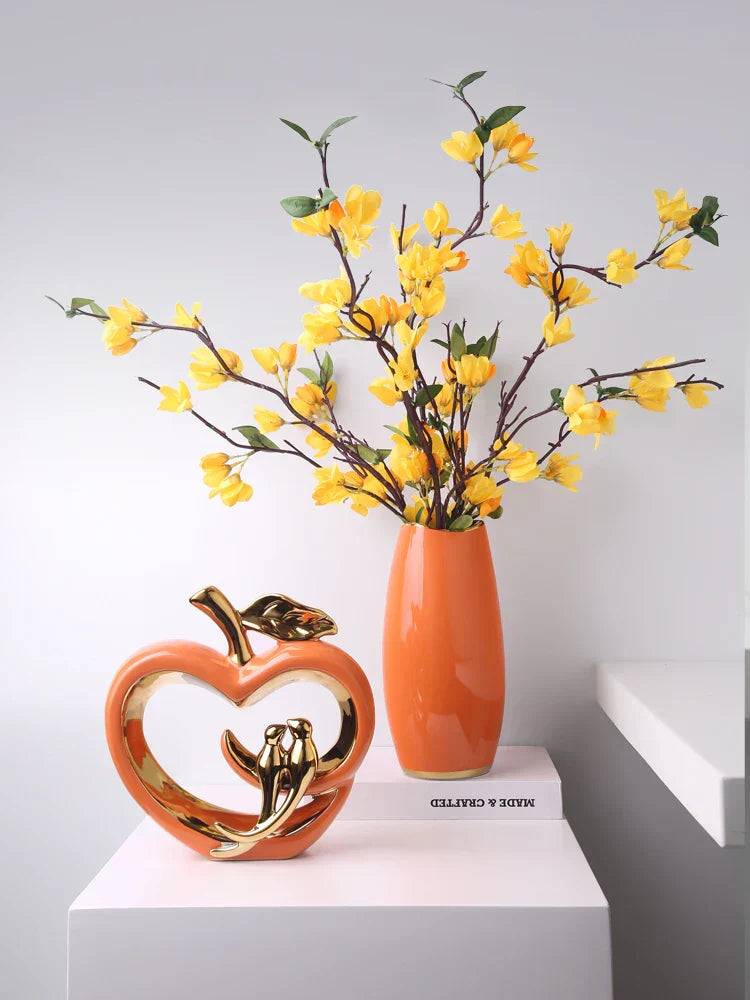 Geglazuurde appel - keramische appel decoratie