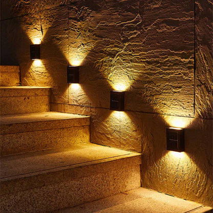 Draadloze - led solar wandlampen deluxe creëren de perfecte sfeer in je tuin!