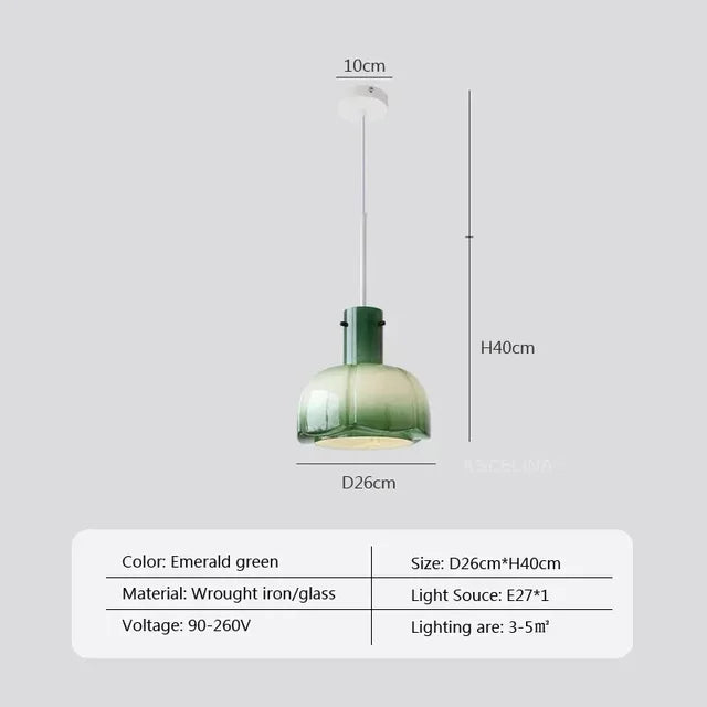 Arctic - led scandinavische hanglamp glas