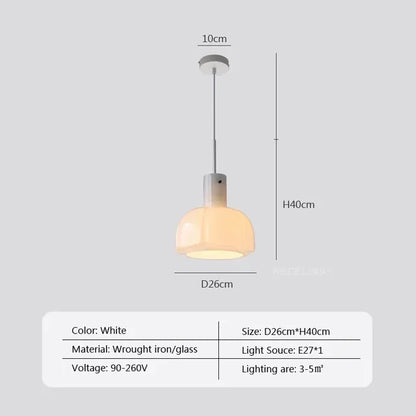 Arctic - led scandinavische hanglamp glas