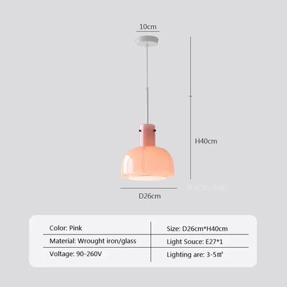 Arctic - led scandinavische hanglamp glas