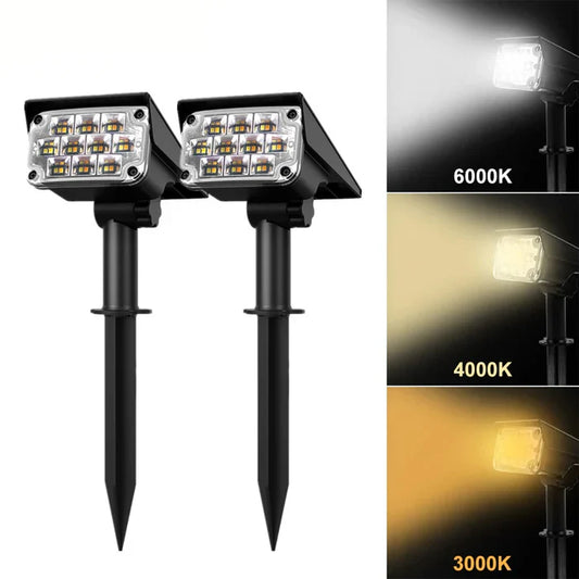Draadloze led solar tuinspot deluxe