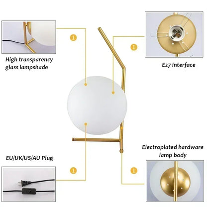 Duidelijke elegantie - moderne minimalistische tafellamp