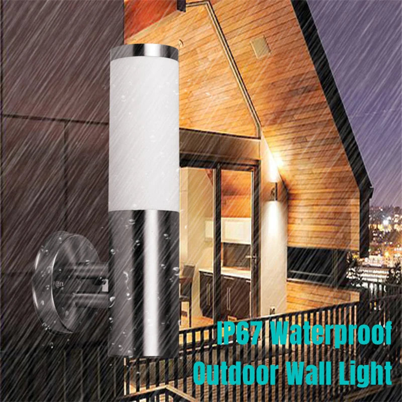 StainlessGlow - moderne roestvrijstalen wandlampen voor buiten