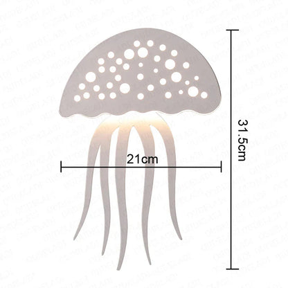 OceanicShine - jellyfish wandlampen