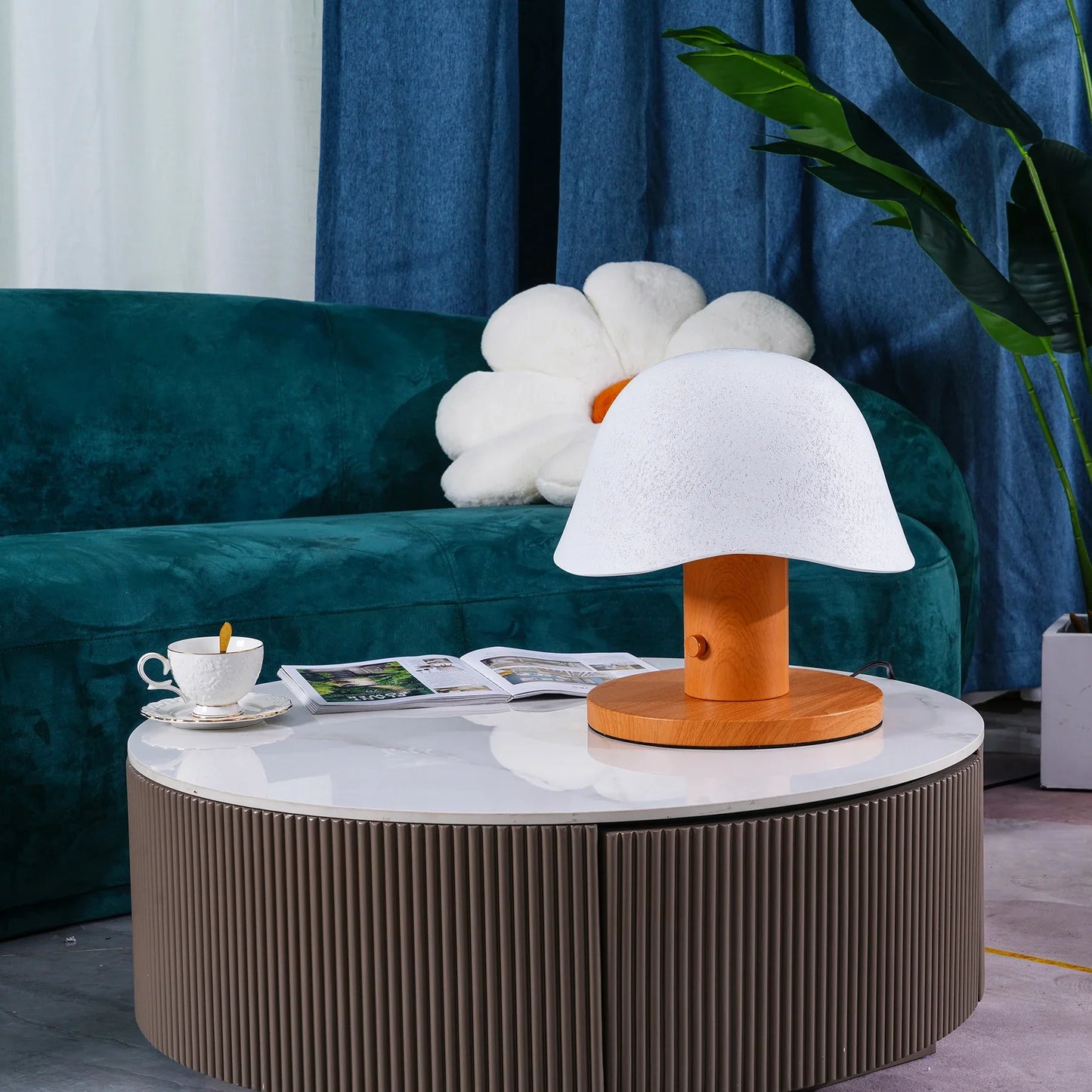 Tafellamp geïnspireerd door paddenstoelen