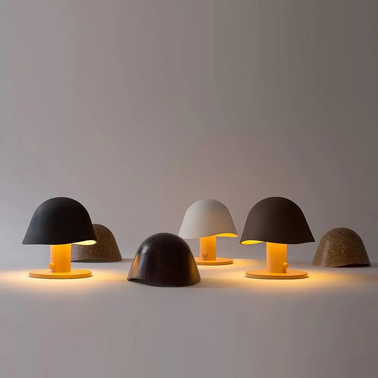 Tafellamp geïnspireerd op paddenstoelen