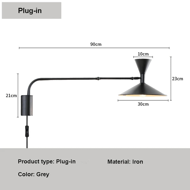 Pureflex - nordic swing wandlamp