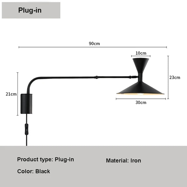 Pureflex - nordic swing wandlamp