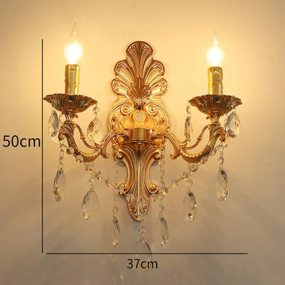 Luxeloft - kristallen wandlamp