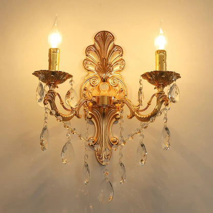 Luxeloft - kristallen wandlamp