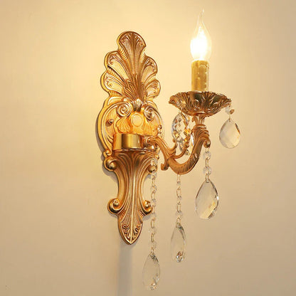 Luxeloft - kristallen wandlamp