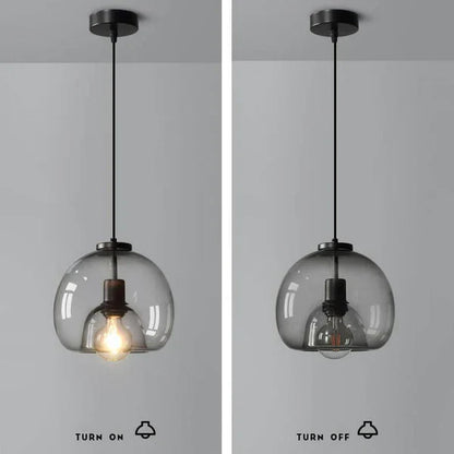 Handgeblazen glazen plafondlamp