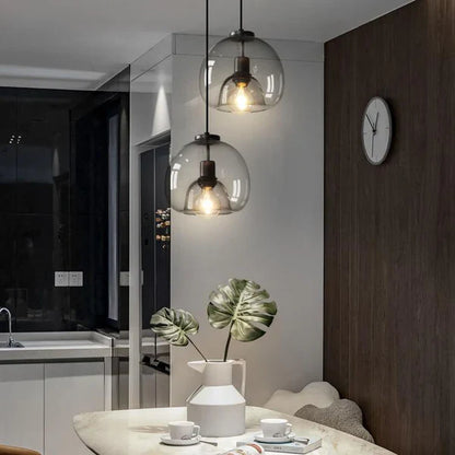 Handgeblazen glazen plafondlamp