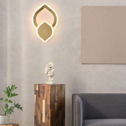 ColorLicht - moderne LED wandlamp in de vorm van een blad