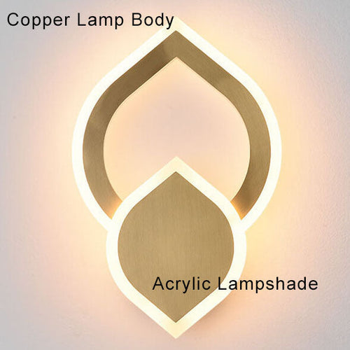 ColorLicht - moderne LED wandlamp in de vorm van een blad