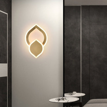 ColorLicht - moderne LED wandlamp in de vorm van een blad