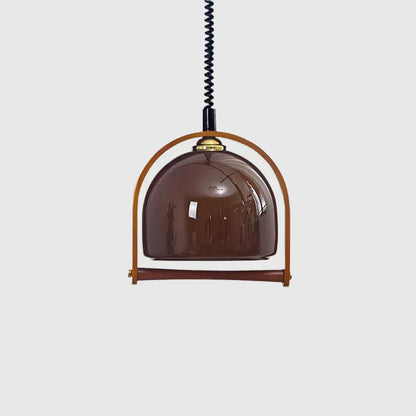 Vintage bauhaus houten hanglampen