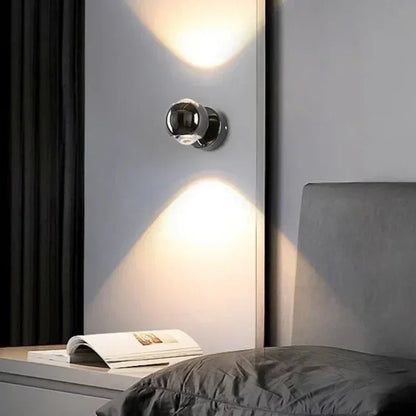 Draaibare dubbelzijdige wandlamp