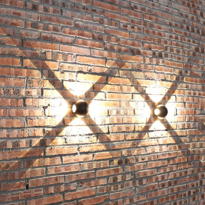 Bolvormige aluminium wandlamp