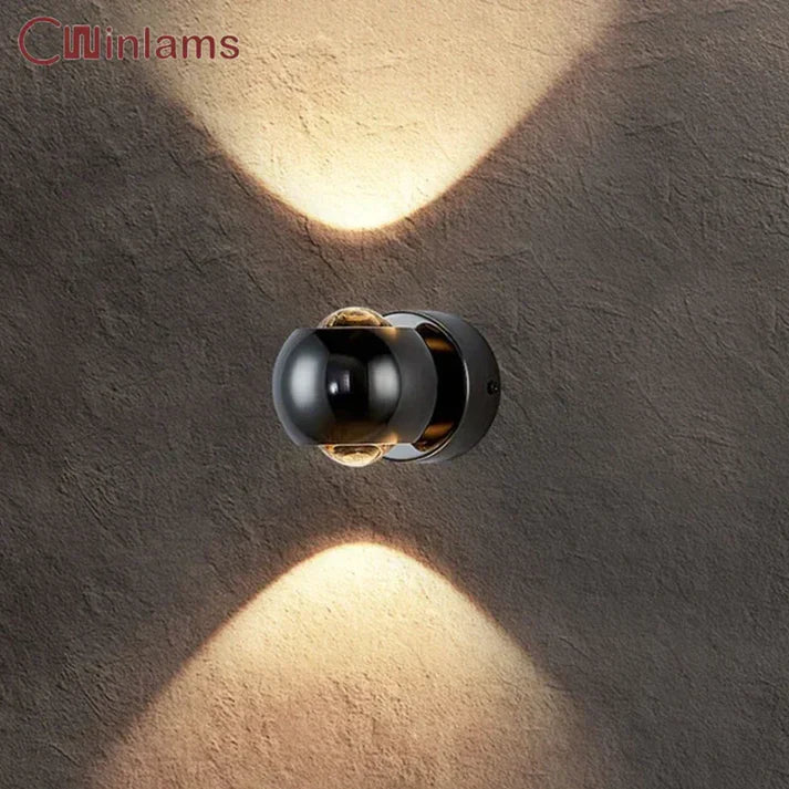 Draaibare dubbelzijdige wandlamp