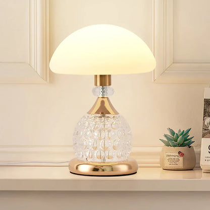 Ambientgleam | elegante kristallen paddestoel tafellamp
