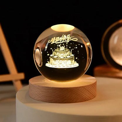 Gloeiende 3D-kristallen nachtlampjes - Unieke cadeaus voor alle gelegenheden