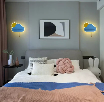 CloudLumi | LED wandlamp voor jongens en meisjes in de kinderkamer | Wandlamp met wolkendesign