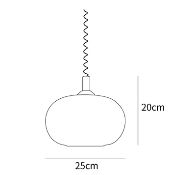 Macaron veer hanglamp
