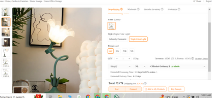 Gouden oplaadbare led vergrotende spiegel voor make-up en badkamer