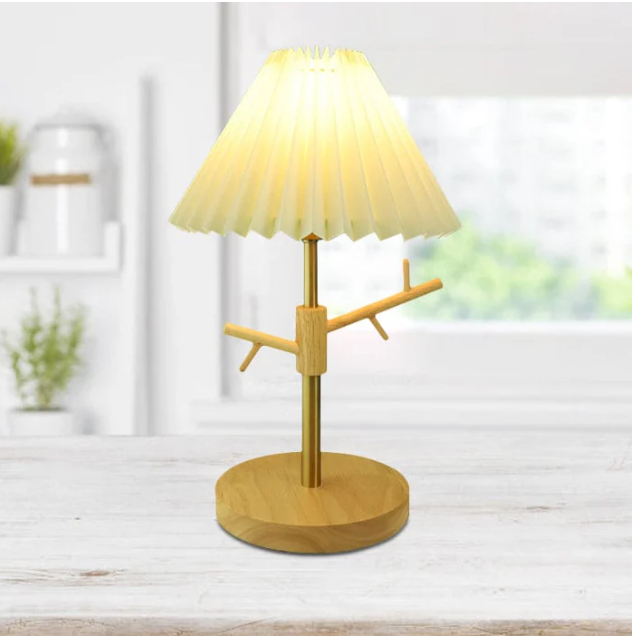 GloShine | Scandinavische opvouwbare bedlamp met decoratieve decoratieve ophanging