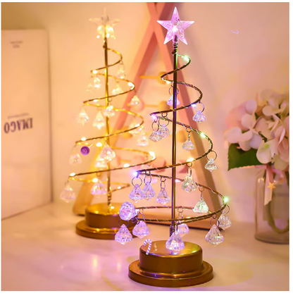 Winterglans kristalboomlamp – feestelijke elegantie voor uw huis