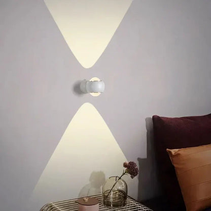 Draaibare dubbelzijdige wandlamp