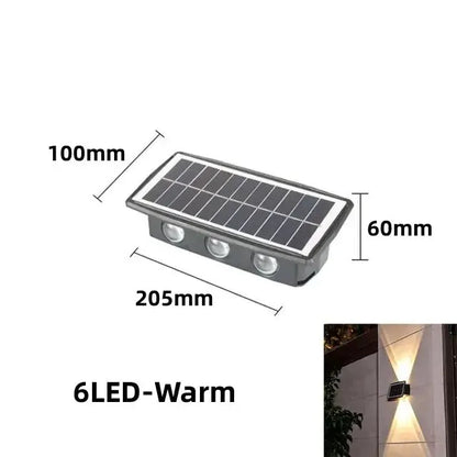 EcoBright - LED-wandlamp op zonne-energie