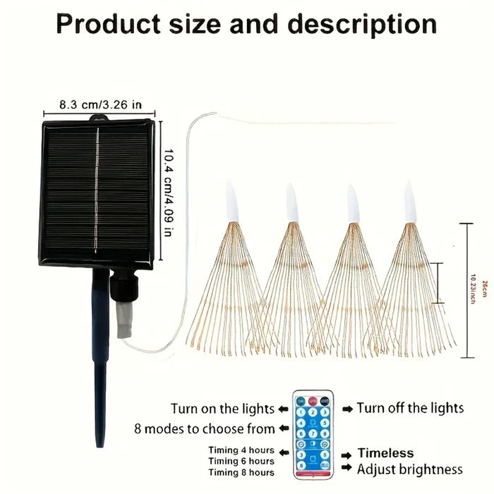 StarGlow - hangende vuurwerklamp op zonne-energie