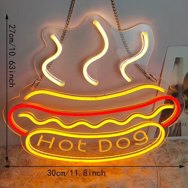 Quickbite - nachtlampje voor fastfood neonreclame