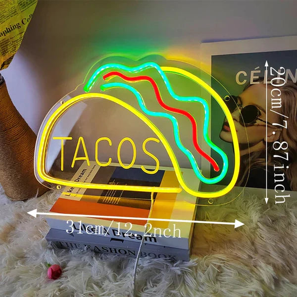 Quickbite - nachtlampje voor fastfood neonreclame