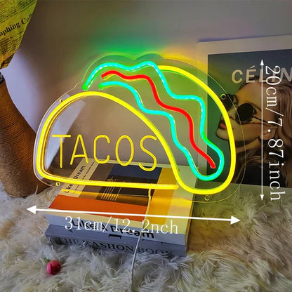 Quickbite - nachtlampje voor fastfood neonreclame