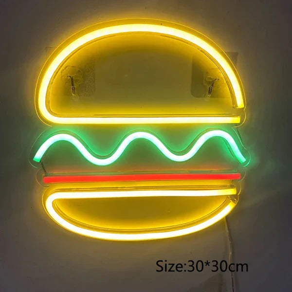 Quickbite - nachtlampje voor fastfood neonreclame