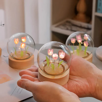 TulipGlow - tulp tafelbureaulamp