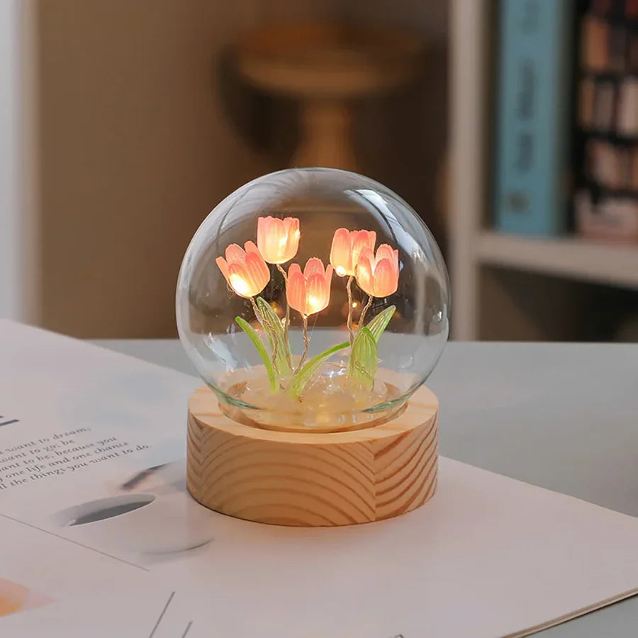 TulipGlow - tulp tafelbureaulamp