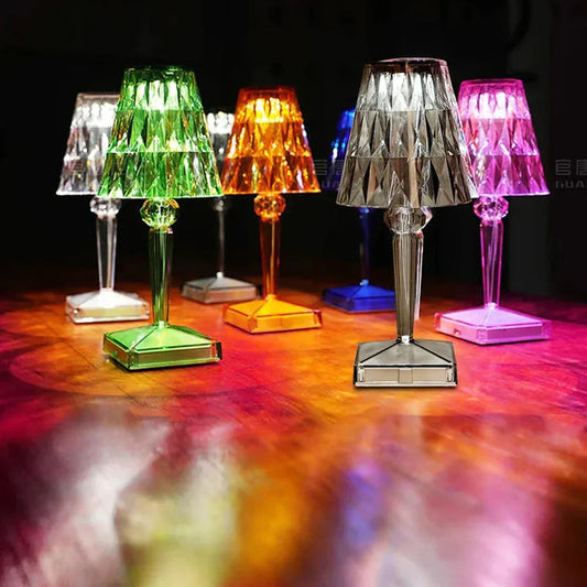 Luminouscrystal - tafellamp gemaakt van acryl kristal art