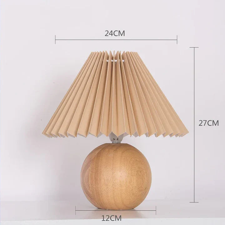 Antiek geplooid – vintage tafellamp met plooien