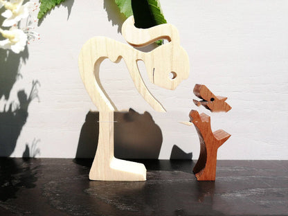 Houten puppy's Scandinavische decoratie