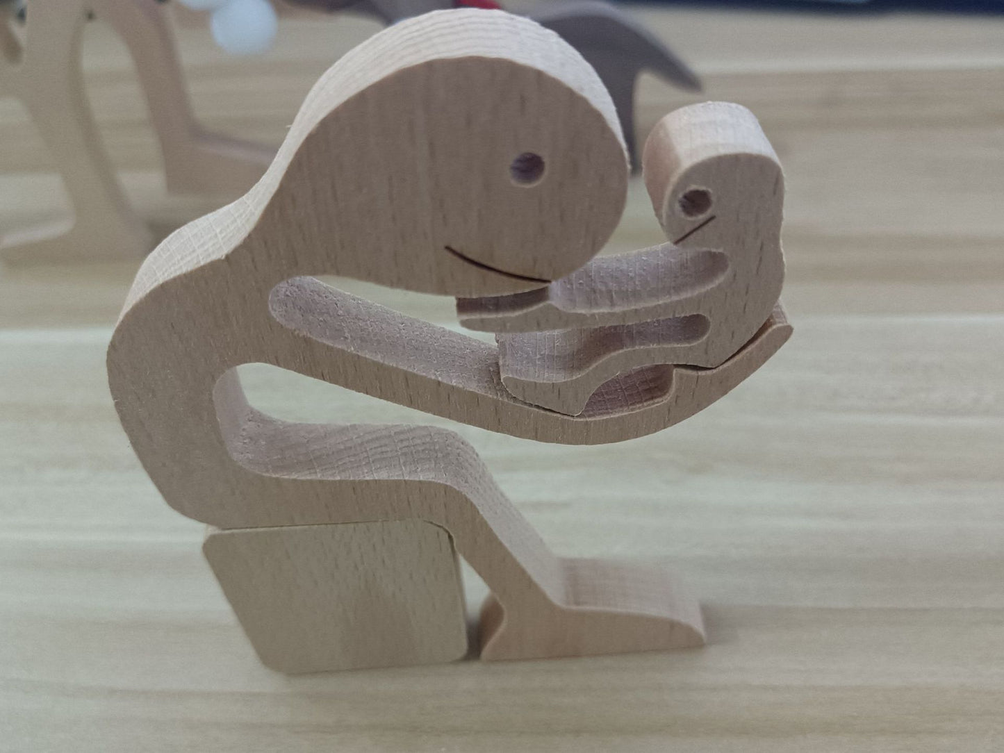 Houten puppy's Scandinavische decoratie