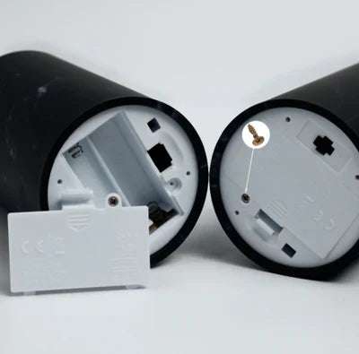 Candlylight | set van 3 led marmeren kaarslampen