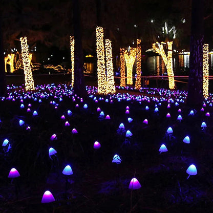 Kerstverlichting paddestoel - LED-lichtketting op zonne-energie