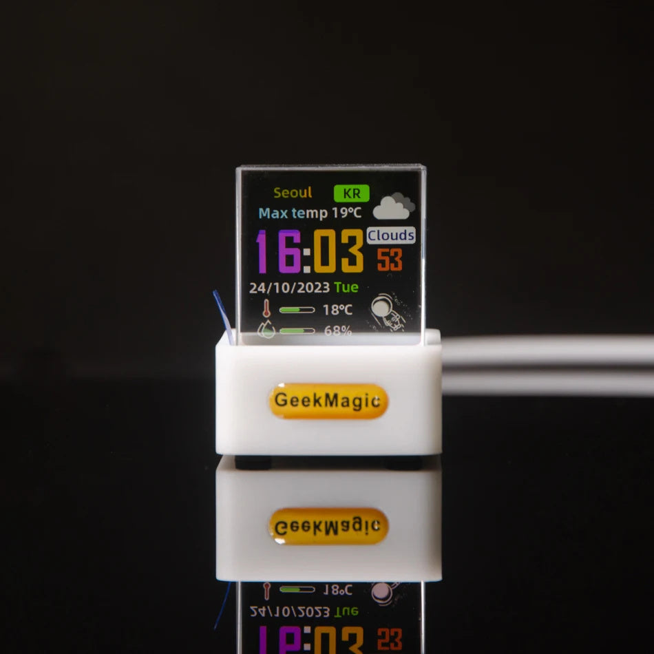 Trendy mini-transparant wifi-natter display