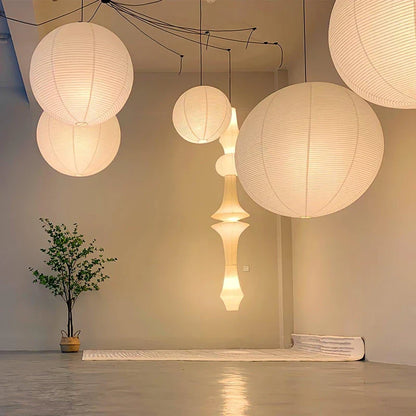Japanse hanglamp van rijstpapier
