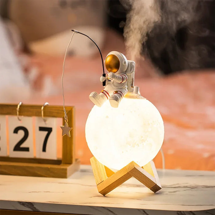 Maanreiziger - 3d astronautenwereldlamp